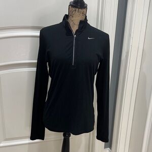 Nike Running Women's Black Long Sleeve Zip Top